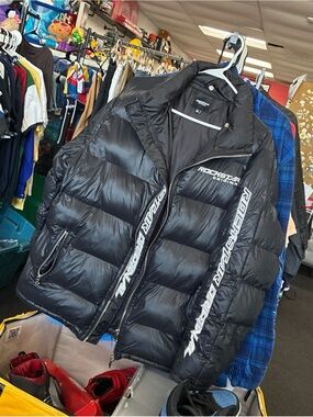 Men’s RARE ROCKSTAR ORIGINAL PUFFER WINTER JACKET SZ XL Used Pre Owned